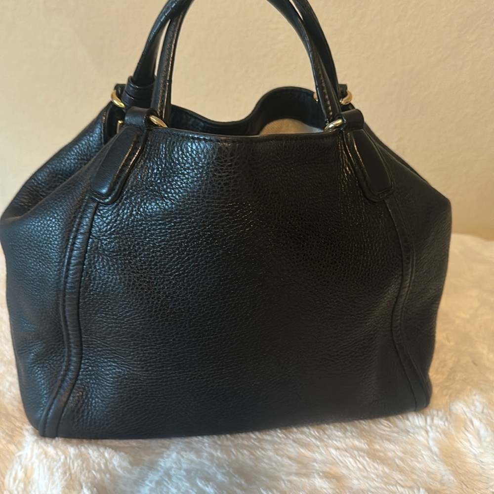 GUCCI black leather Soho with tassel Authentic 10x9x5 inches - Picture 4 of 16